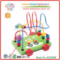 Cartoon Jouets en bois Frog Rack Beads Cart